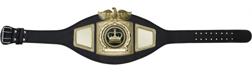 PLTEAGLE BLACK CHAMPION CROWN CHAMPIONSHIP BELT - PLTEAGLE/G/BLKGEM PLTEAGLE BLACK CHAMPION CROWN CHAMPIONSHIP BELT - PLTEAGLE/G/BLKGEM
